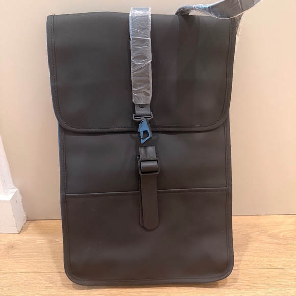 RAINS Backpack Mini Waterproof Backpack Black Minimalist Scandinavian main image 6